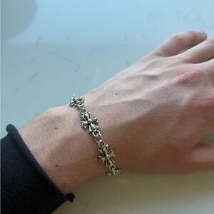 Affliction Silver Bracelet with Cross Design